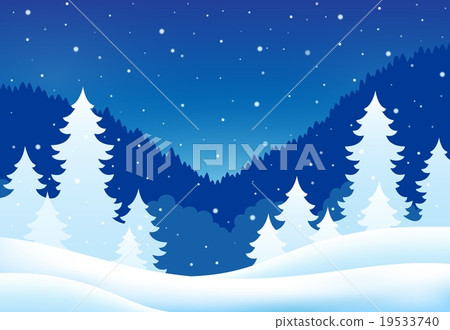 Winter theme landscape 5 Winter theme landscape 5 19533740