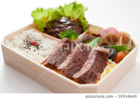 適合網頁打印！烤肉漢堡袋午餐 19534649