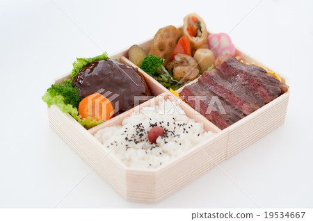 Ideal for web printing! Grilled meat hamburger bag lunch Ideal for web printing! Grilled meat hamburger bag lunch 19534667