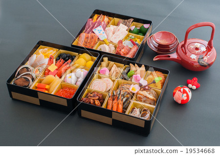 Ideal for web printing! New Year dishes Ideal for web printing! New Year dishes 19534668