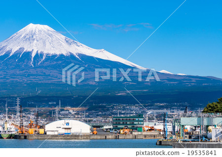 [靜岡縣]富士山的塔古納和工業區 19535841