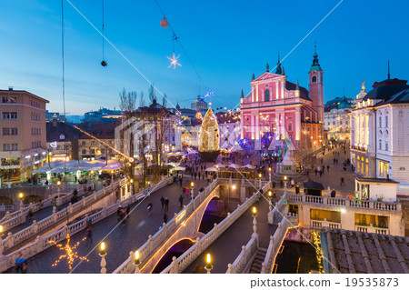 Ljubljana in Christmas time, Slovenia. Ljubljana in Christmas time, Slovenia. 19535873