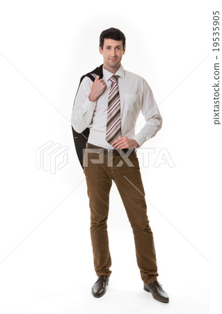 Confident clerk. Confident clerk. 19535905