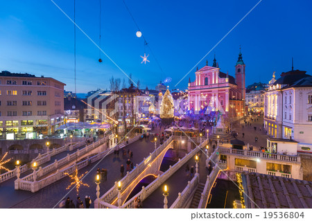 Ljubljana in Christmas time, Slovenia. Ljubljana in Christmas time, Slovenia. 19536804