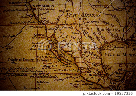 Antique world map (West Coast): Antique Map (West Coast) Antique world map (West Coast): Antique Map (West Coast) 19537336