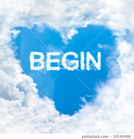 begin word nature on blue sky begin word nature on blue sky 19540486