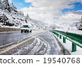 Drive car on slippery road 19540768