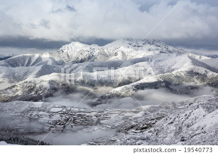 mountain ridge snow landscape mountain ridge snow landscape 19540773