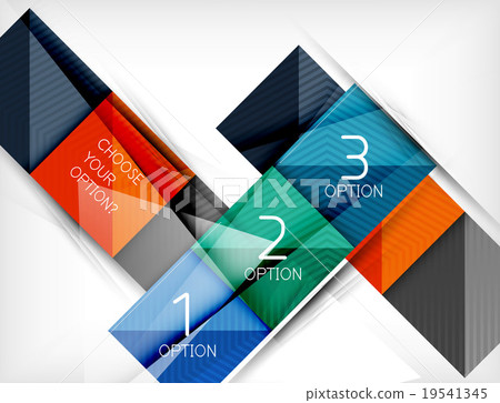 Paper square shapes banner Paper square shapes banner 19541345