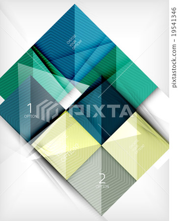 Paper square shapes banner 19541346