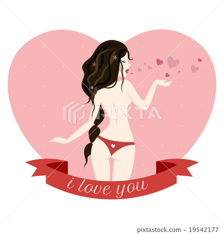 Valentine day card or template for your design 19542177