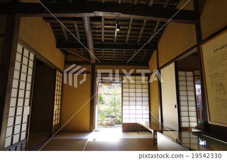 松本市重要文化財產高橋住宅住宅客廳景觀起居室松本家族江戶時代的武士住宅樓 19542330