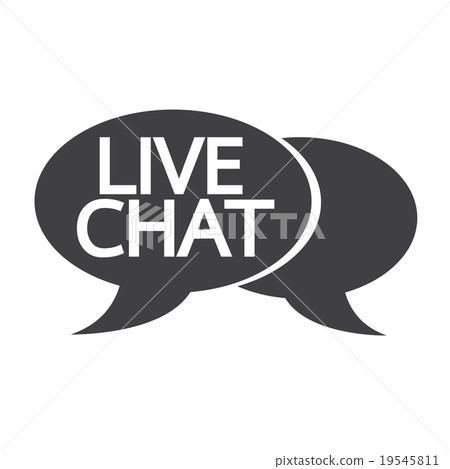 Live chat speech bubble icon Live chat speech bubble icon 19545811