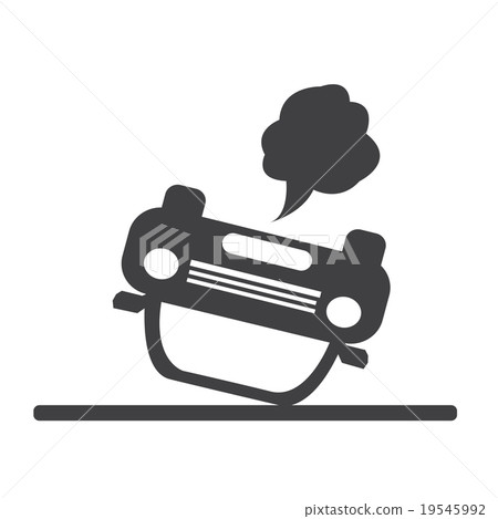 car auto accident icon 19545992