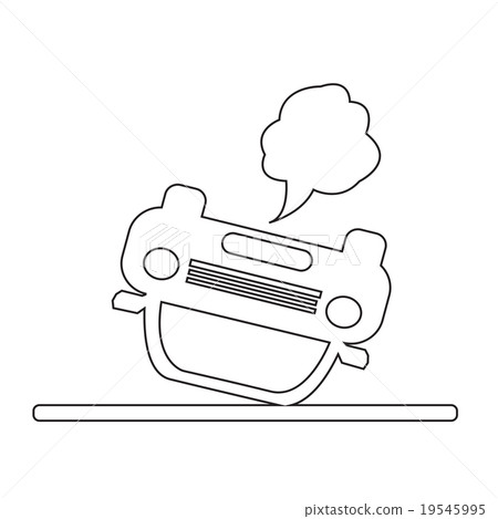 car auto accident icon car auto accident icon 19545995
