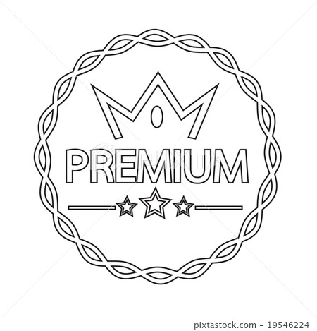 Vintage premium label icon Vintage premium label icon 19546224