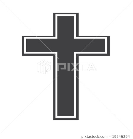 Religion cross icon 19546294