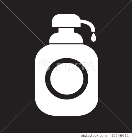 Shower Gel, Liquid Soap Dispenser Icon 19546611