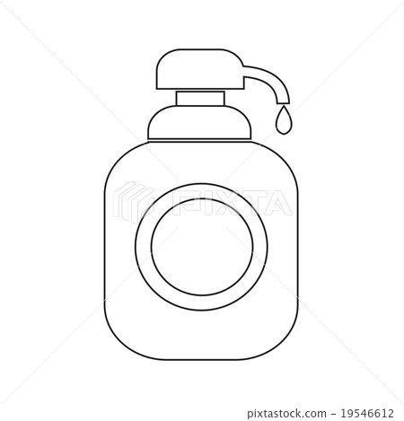 Shower Gel, Liquid Soap Dispenser Icon Shower Gel, Liquid Soap Dispenser Icon 19546612
