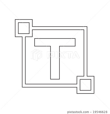 Text edit letter icon Text edit letter icon 19546628