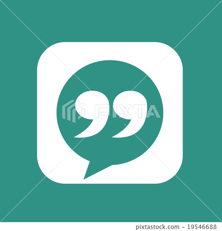 Blockquote sign icon Illustration 19546688