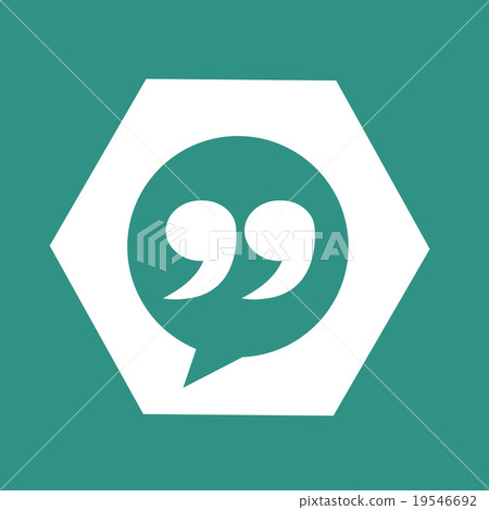 Blockquote sign icon Illustration 19546692