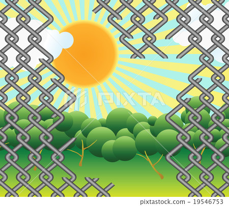World behind the fence 19546753