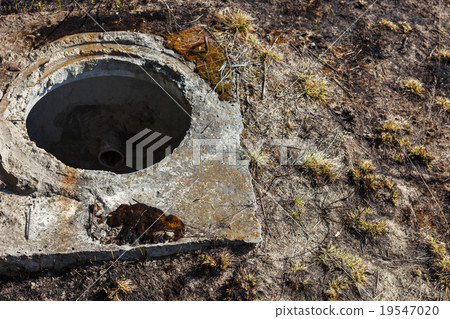 Open manhole without cover 19547020