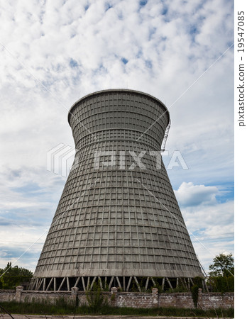 Cooling tower of the cogeneration plant in Ukraine Cooling tower of the cogeneration plant in Ukraine 19547085