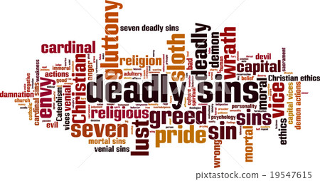 Deadly sins word cloud 19547615