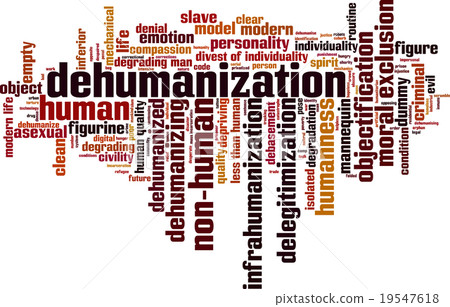 Dehumanization word cloud 19547618