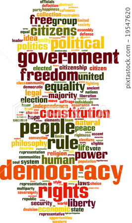 Democracy word cloud 19547620