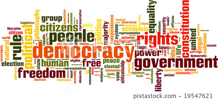Democracy word cloud 19547621