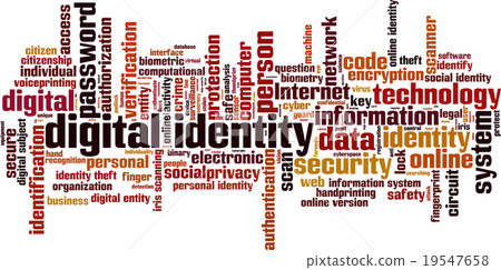 Digital identity word cloud Digital identity word cloud 19547658