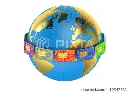 Set of color SIM cards 19547781