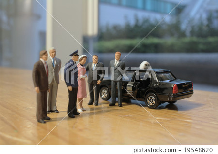 small business figure with taxi small business figure with taxi 19548620