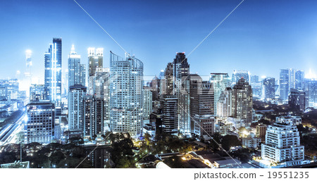 Bangkok skyline, Thailand 19551235