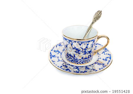 Classic luxury porcelain cup set, isolated  19551428
