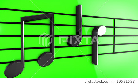 Music notes on staves Music notes on staves 19551558