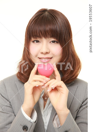 A business woman with a heart 19553607
