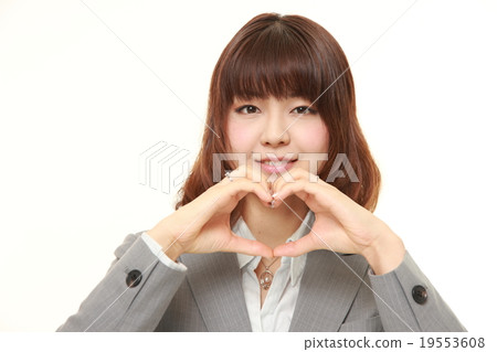 A business woman with a heart 19553608