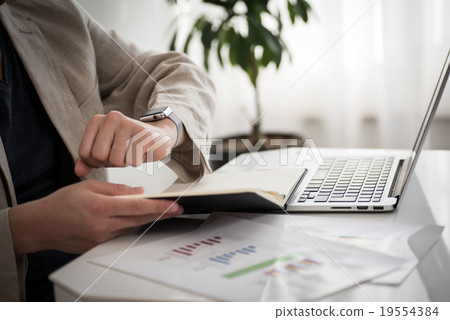 Business scene male 19554384