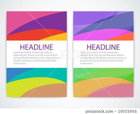 Vector illustration of a colorful brochure Vector illustration of a colorful brochure 19555958