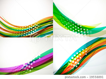 Set of abstract backgrounds. Elegant colorful 19558891