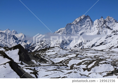 Lower part of the Ngozumba glacier 19561556