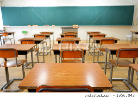 School classroom in Japan (junior high school / high school) School classroom in Japan 19563048