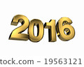 3D 2016 new year gold 19563121