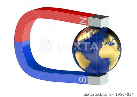 Magnet and earth 19564834