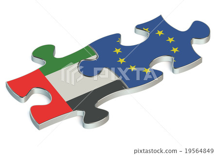 United Arab Emirates and EU puzzles from flags 19564849