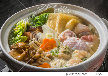 Chicken pancake Chicken sumo wrestler's stew Japanese food 19565536